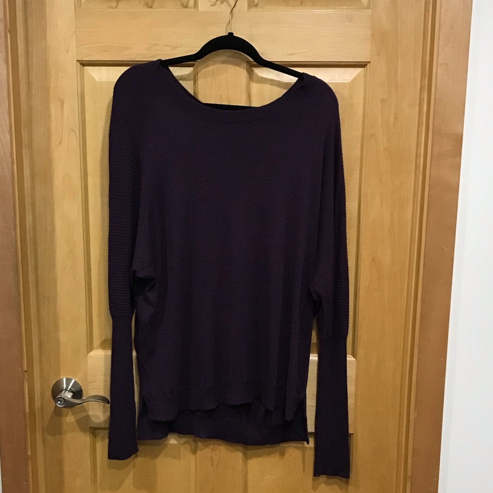 Trouve scoop neck oversized sweater batwing sleeve